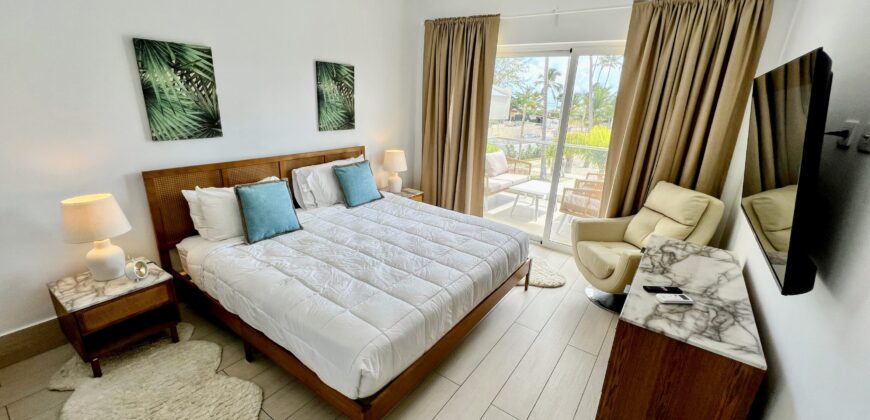 New 1BR Condo, Pool View 70m to the Beach. Los Corales