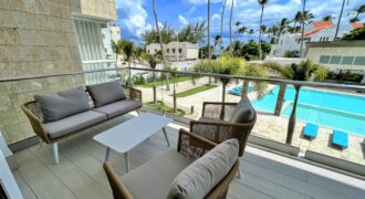 New 1BR Condo, Pool View 70m to the Beach. Los Corales