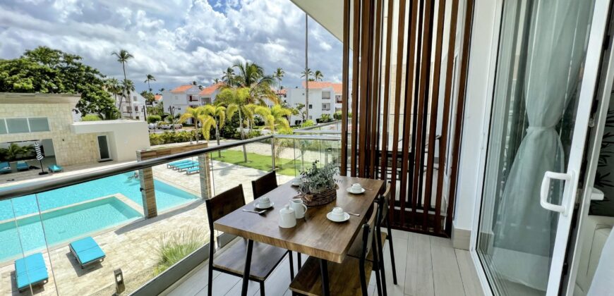 New 1BR Condo, Pool View 70m to the Beach. Los Corales