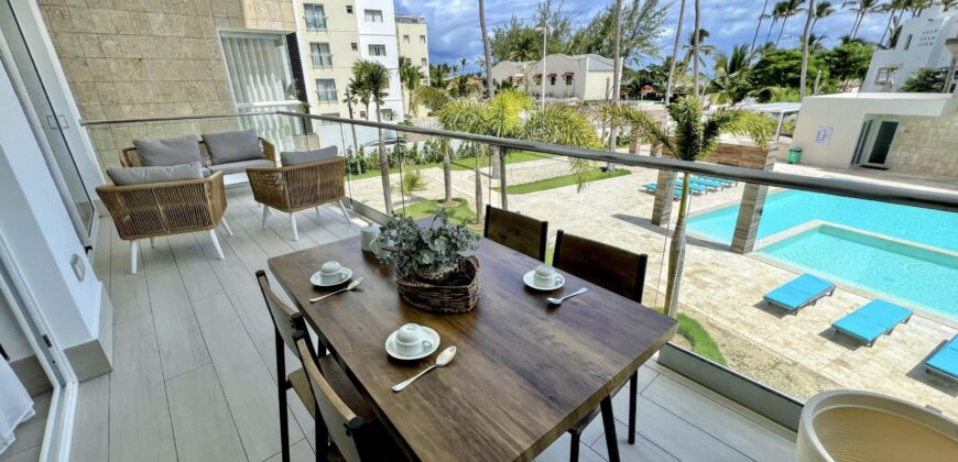 New 1BR Condo, Pool View 70m to the Beach. Los Corales